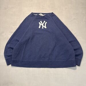 Printed New York Yankees Men's crewneck sweatshirt 90s Navy Size L